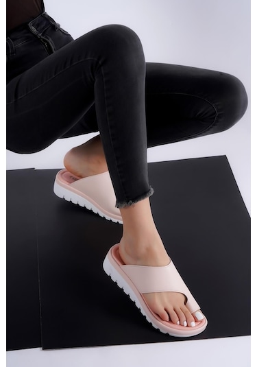 Nora Kadın Parmak Arası Hafif Ve Modern Comfort Terlik 001