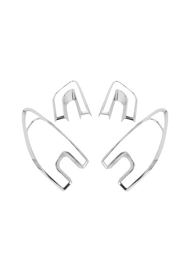 Flybuy Renault Kadjar 2015-2018 Arka Far Trimleri 4 Adet Far Kapağı Çerçevesi