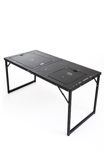 Temoutdoor Smart Table Xl Akıllı Kamp Masası - Standart Donanım Siyah