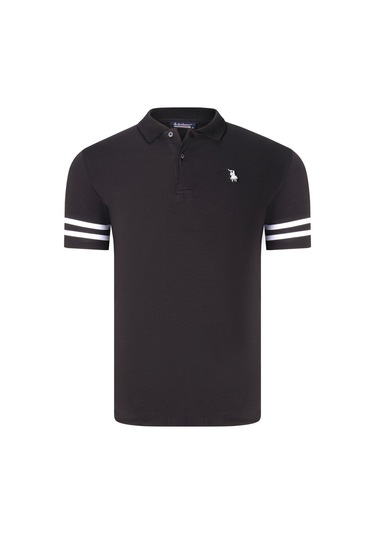 T8585 Dewberry Erkek T-shırt-açık Siyah-beyaz Açık Siyah-beyaz