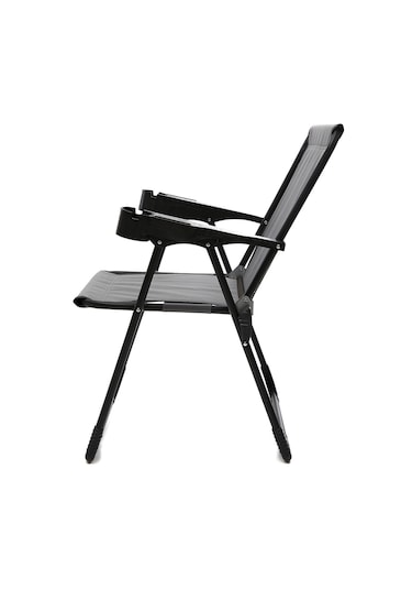 Silva 4 Adet Kamp Sandalyesi Bardaklıklı - Gri