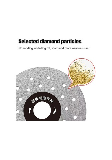 1 Adet Gözenekli Genişletilmiş Kaya Levhaları Kesme Diski 100mm Düz Taşlama Kesme Bıçağı 3.93 İnç Kesme Bıçağı Taş Seramik İçin