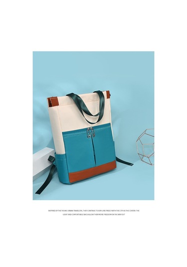 Oloey Kadın Sırt Çantası Su Geçirmez Oxford Kumaş El Sırt Çantası Yeşil