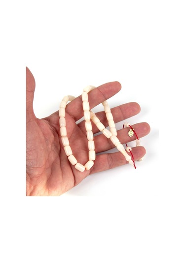 Katalin Beyzi Kesim 7x11 Mm Tesbih - Beyaz Beyaz