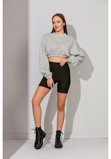 Alexandergardı Kadın Crop Sweatshirt (B22-110A01)