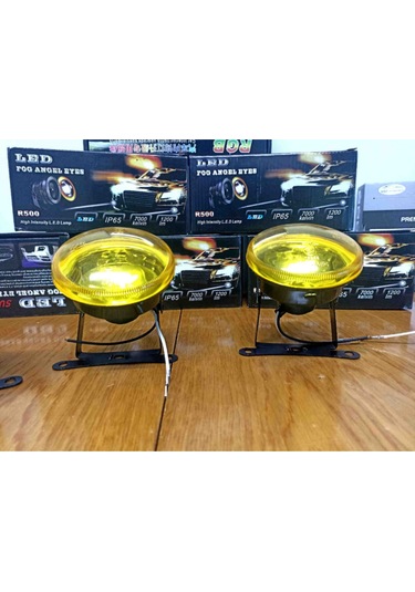 Sis Farı Seti Üniversal 90mm Sarı 2 Adet + H3 Ampül