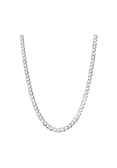 925 Ayar Gümüş Unisex Gurmet Zincir Kolye 4 Mm Genişlik