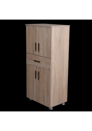 Çok Amaçlı Dolap 150 Cm Hard Parlak Soho Suntalem 4Raf 1Çekmece K