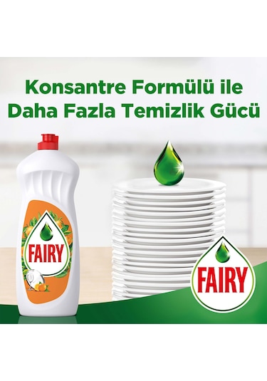 Fairy Portakal Kokulu Sıvı Bulaşık Deterjanı 2 x 1500 ML