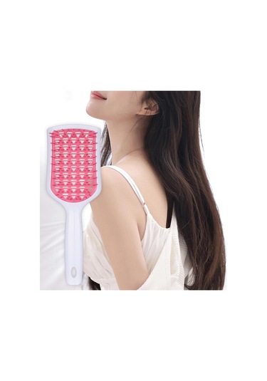 Suntek Dolaşık Açıcı Saç Fırçası Şekillendirici Beyaz