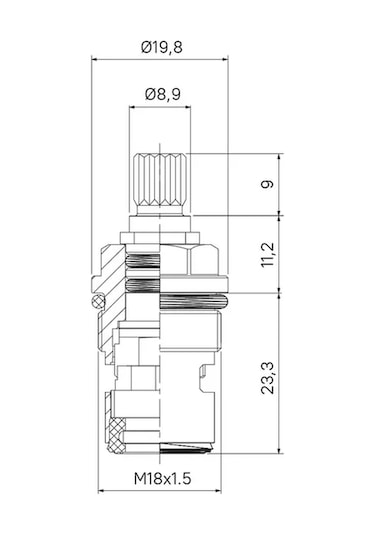 Iddıs Çift Yönlü Batarya Kartuşu, 43 Mm 210228636 Diğer