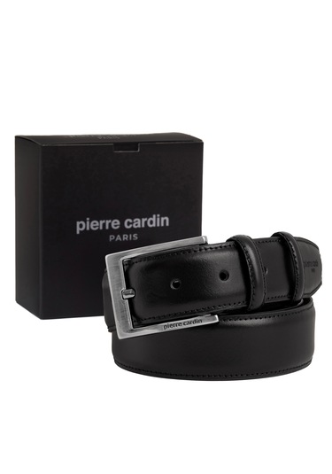 Pierre Cardin Deri Erkek Kemer En 3,5 Cm Pc-2009 Siyah