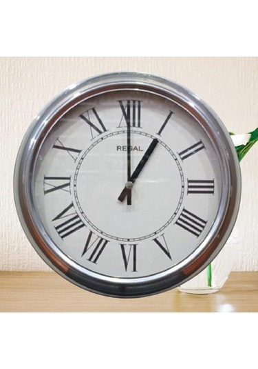 Regal 4290 Swr Özel Seri Metal Kasa Akar Sessiz Saniyeli Duvar Saati Çok Renkli