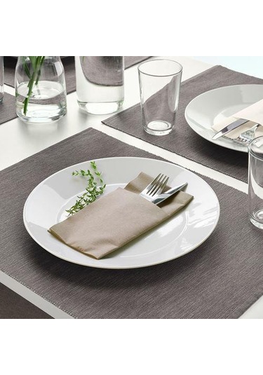 Dikdörtgen Peçete Bej Renk MeridyenDukkan 38 x 38 CM 25 Adet