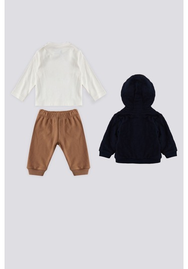 U.s. Polo Assn Fermuarlı Bebek 3lü Takım Lacivert