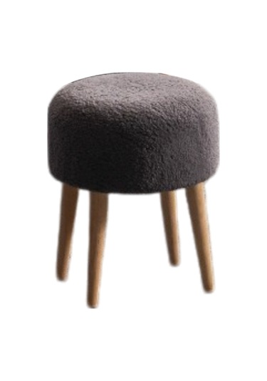 Panda Yuvarlak 4 Ayaklı Çok Amaçlı Puf Antrasit Antrasit