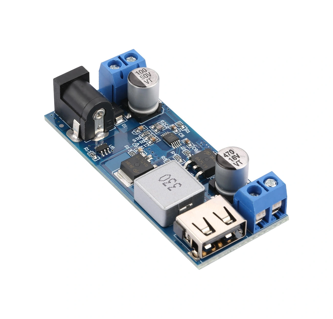 Tenfowee Xh-m249 9-36v Dc'den 5v 6a'ya Dönüştürücü Modül, 30w Usb Hızlı Şarj, Kararlı Çıkış, Kolay Kablolama Terminali