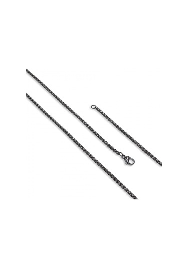 Fm Siyah Renk Çelik Kolye 2.5mm 3183cek013 Siyah