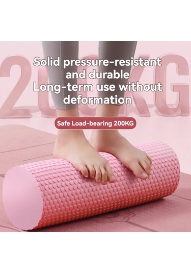 Geeksen Eva Yoğun Yoğun Köpük Eksen 45cm Pembe - Kas Gevşemesi, Masaj, Pilates, Rehabilitasyon Ve Yoga Aracı Pembe