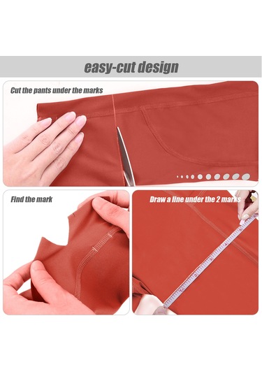 Geeroyoo Şık Kesimli Esnek Yoga Taytı, Yüksek Bel Ve Reflektif Detaylar - Pembe Us: Xxl Fildişi