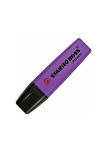 Stabilo Boss Fosforlu Kalem Eflatun 70/55 10 Adet Eflatun