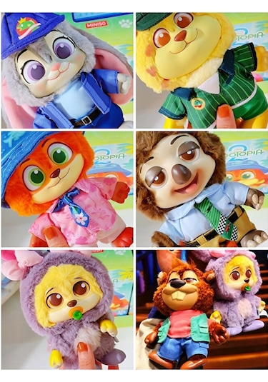 Zootopia 2 Figür Peluş Serisi - Nick Wilde, Judy Hopps Koleksiyon