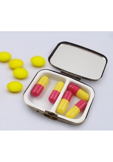 Pazly Vintage Taşınabilir Suntek Kutusu, Kutusu, Hap Hap Cep Çanta Tk Diğer