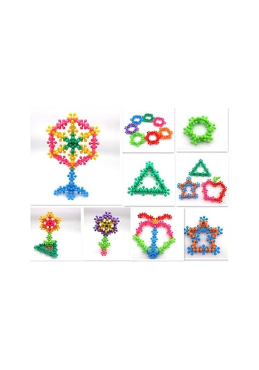 Kar Tanesi Molekül Yapı Taşları 5 Renk 120 Parça