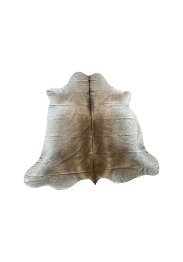 Doğal Renkli Dana Postu Halı - Naturel Halı Post Sarı Beyaz