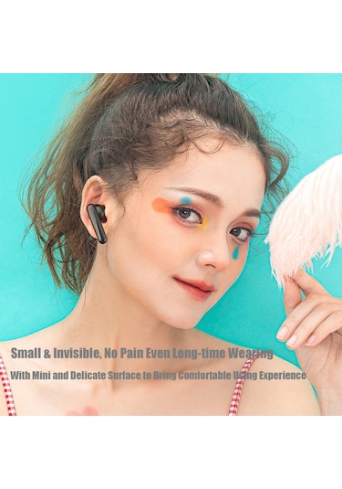 T10 Mini Dokunmatik Kontrol Hifi Tws Kablosuz Bluetooth Kulaklık, Mikrofon Ve Şarj Kutusu İle Siyah