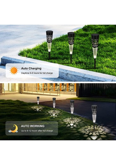 Mighty 6 Li Paket Rgb Çok Renkli Güneş Yolu Güneş Enerjili Bahçe Aydınlatma Solar Bahçe Süsü Set - Tekli Set