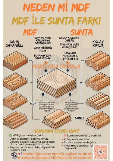 Tamamı Mdf Boy Kitaplıklı 4 Raflı Çalışma Odası Seti
