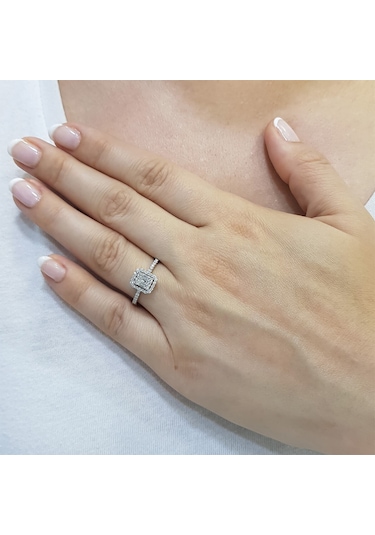 Lova 0,33 Karat Baget Pırlanta Yüzük - 1020313