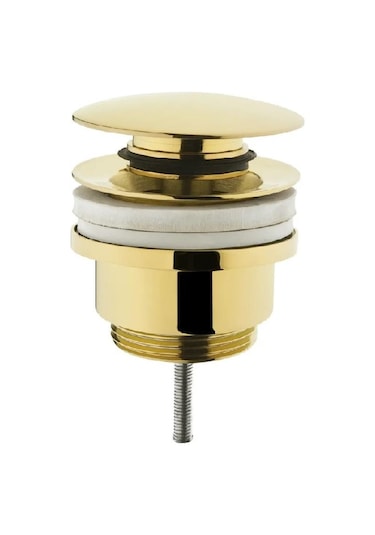 Lavabo Yuvarlak Süzgeci Basmalı Altın A4514923
