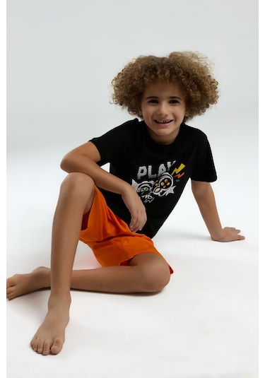 Rolypoly Erkek Çocuk Siyah Bermuda Takım Rp3539-c-v2 Siyah