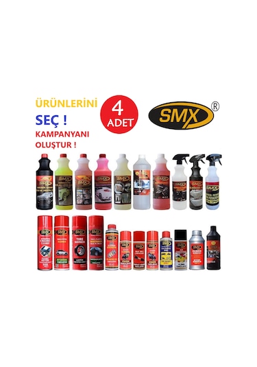 Smx Araç Bakım Seti - Kendi Setini Oluştur Kampanyası