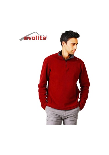 Evolite Fuga Bay Mikro Polar Sweater - Bordo Çok Renkli