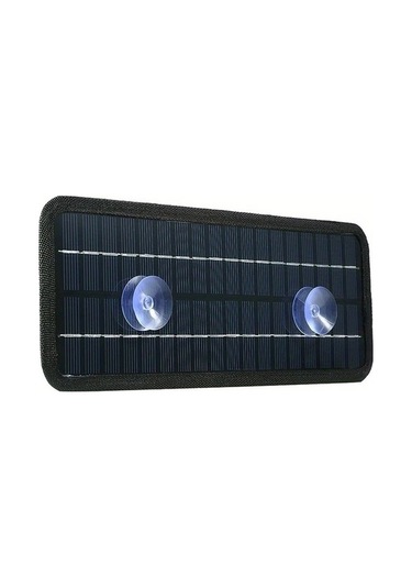 Pazly Yüksek Kaliteli Siyah Monokristalin Güneş Paneli Şarjı - 18v/12v Araba Sigara Çakmağı Adaptörü, Pil Şarjı Timsah Klips Kablosu