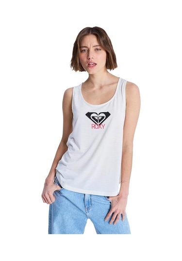Roxy Surfclassic Tan Kadın Tişört Beyaz