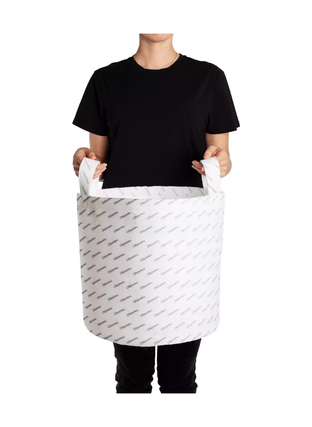 Joyarty Çekmez Çamaşır Sepeti "tavşancık İle Tavşancık" 35x35cm 232772317 Siyah