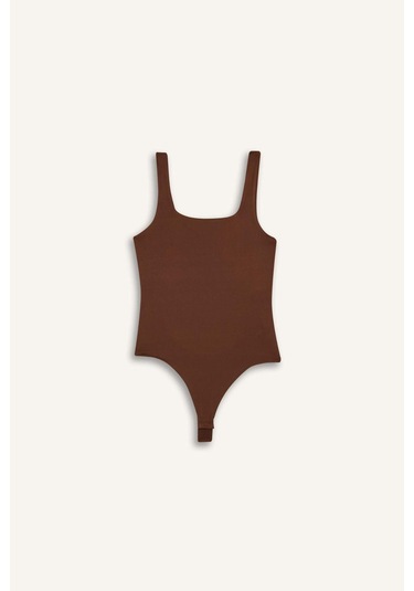 Defacto Kare Yaka Basic Düz Çıtçıtlı Body F8245ax25aubn316 Kahve-bn316 Defacto Kare Yaka Basic Düz Çıtçıtlı Body F8245ax25aubn316 Kahve-bn316