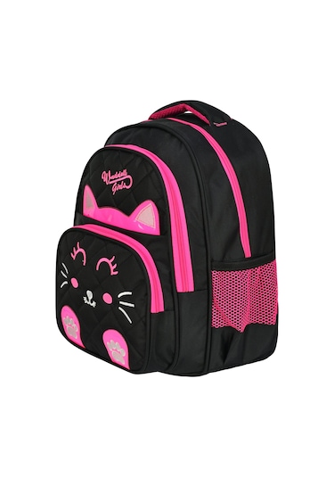 Waddell Kapitone Kedi Desenli İlkokul Sırt ve Beslenme Çantası