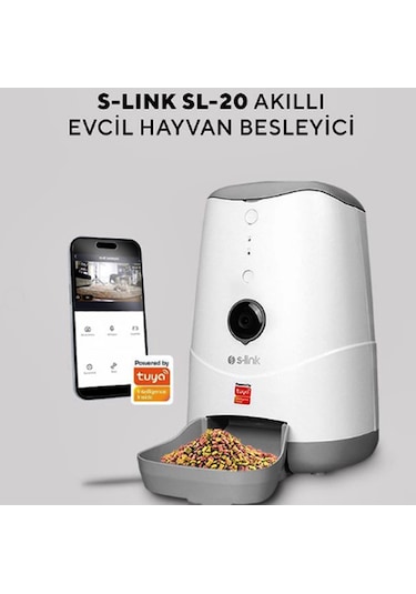 S-Link Akıllı Evcil Hayvan Besleme Kapı 1080p Wi-fi Tuya Destekli Sl-20