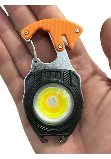 Powerdex Pd-808 Çok Fonksiyonlu Mini Projektör Lamba & Şarjlı El Feneri Gri - Turuncu