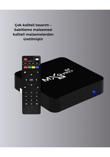 Buğz Android Tv Box 4k 2gb Ram 16gb Rom, Kablosuz Wi-fi Medya Oynatıcı