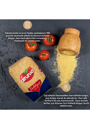 Altunsa Köftelik Bulgur Yerli 900 G x 2 Adet