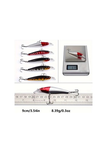 Fochsia 56 Adet Yem Seti Karışık Crankbait Swimbait Minnow Yapay Balıkçılık Yemi