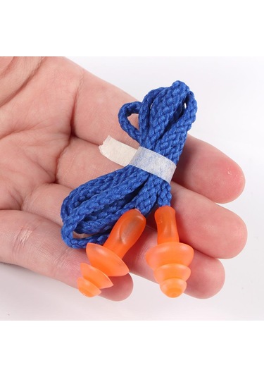 68 cm Boyun Ipli Su Geçirmez Kulak Tıpası Silikon Sünger Tıpa Ses