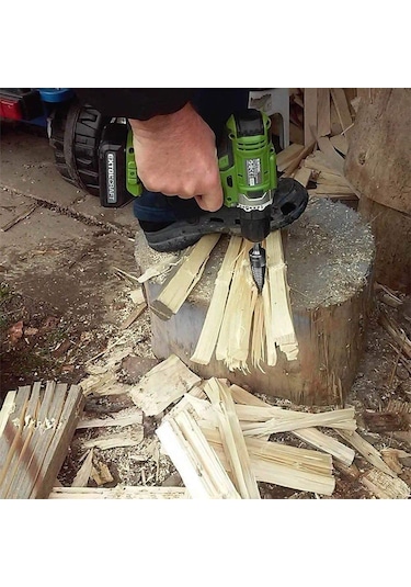 Fosenze Ahşap Bölme Matkap Ucu, Yüksek Karbon Çelik, Çelik Kiriş, Çekiç Matkap Uyumlu, 3 Farklı Uç Kare,daire,heksagonal