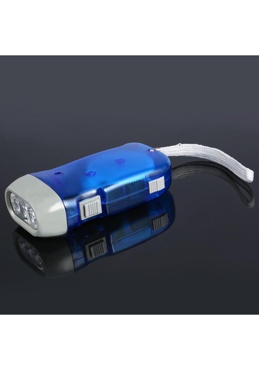 Soulader Krank Mekanizmalı El Feneri, Manuel Şarjlı Dinamo Led Işık, Kampçılık Ve Acil Durumlar İçin Pratik El Feneri Çok Renkli